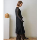 レースレイヤードロングOP | RETRO GIRL | 詳細画像6 