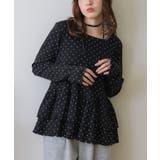 BLK1 | 裾フリルカットソー | RETRO GIRL