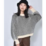 ■RETRO GIRL■ 配色リブ編みニット | RETRO GIRL | 詳細画像15