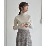 WHT2 | リブハイネックニット | RETRO GIRL