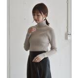 GRY0 | リブハイネックニット | RETRO GIRL