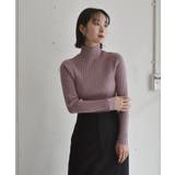 PNK0 | リブハイネックニット | RETRO GIRL