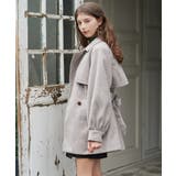 共ベルト付ケープコート | RETRO GIRL | 詳細画像3