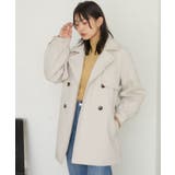 WHT4 | 共ベルト付ケープコート | RETRO GIRL