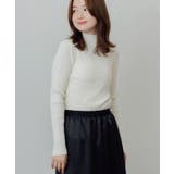 WHT2 | 【WEB限定展開あり】リブハイネックニット | RETRO GIRL