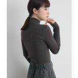 GRY2 | 【WEB限定カラー追加】リブハイネックニット | RETRO GIRL