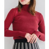 RED0 | 【WEB限定カラー追加】リブハイネックニット | RETRO GIRL