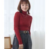 RED2 | 【WEB限定カラー追加】リブハイネックニット | RETRO GIRL