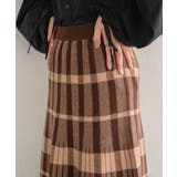 チェックニットフレアSK 【レトロガール】ニットプリーツスカート ロングスカート | RETRO GIRL | 詳細画像27 