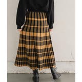 チェックニットフレアSK 【レトロガール】ニットプリーツスカート ロングスカート | RETRO GIRL | 詳細画像9 