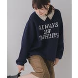 シャツ襟付ロゴニット | RETRO GIRL | 詳細画像1