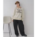 シャツ襟付ロゴニット | RETRO GIRL | 詳細画像10