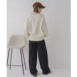 シャツ襟付ロゴニット | RETRO GIRL | 詳細画像12