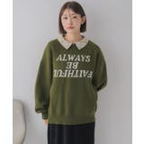 シャツ襟付ロゴニット | RETRO GIRL | 詳細画像22