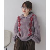 アーガイルポロニット | RETRO GIRL | 詳細画像22