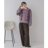 アーガイルポロニット | RETRO GIRL | 詳細画像23