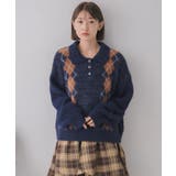 アーガイルポロニット | RETRO GIRL | 詳細画像8