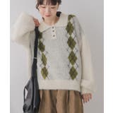 WHT4 | アーガイルポロニット | RETRO GIRL