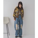 花柄起毛NTカーデ | RETRO GIRL | 詳細画像3 