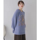 リボンヤーン刺繍ニット | RETRO GIRL | 詳細画像2