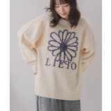 WHT4 | リボンヤーン刺繍ニット | RETRO GIRL