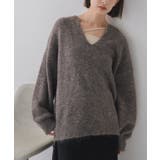 BRN0 | キーネック起毛ニット | RETRO GIRL