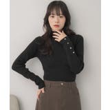【WEB限定カラー追加】スパンコールリブハイネックNT | RETRO GIRL | 詳細画像25 