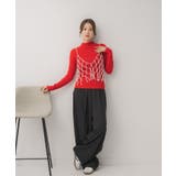 【WEB限定カラー追加】スパンコールリブハイネックNT | RETRO GIRL | 詳細画像48 