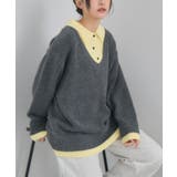 GRY2 | レイヤード風襟付きNT | RETRO GIRL