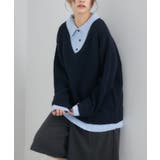 BLU0 | レイヤード風襟付きNT | RETRO GIRL