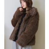 BRN0 | スタンドカラーFファーBZ | RETRO GIRL