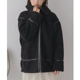 BLK1 | ボアコクーンジャケット | RETRO GIRL