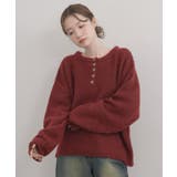 ヘンリーネック起毛ニット | RETRO GIRL | 詳細画像12