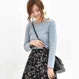 BLU3 | ○RETRO GIRL○ 肩スリットリブTee | RETRO GIRL