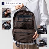 薄マチ ダブルジッパー シュリンクレザー スマート コンパクトビジネスリュック | MURA | 詳細画像12