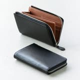 ブラック | コードバン調/カーボンレザー スキミング防止 コンパクト 小さめ 長財布 | MURA