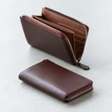 ダークブラウン | コードバン調/カーボンレザー スキミング防止 コンパクト 小さめ 長財布 | MURA