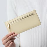 ミモザイエロー | サフィアーノレザー スキミング防止機能付き 薄型 フラグメント 長財布 | MURA