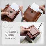 小銭入れ付き コードバン調 牛本革 二つ折り マネークリップ プレゼント | MURA | 詳細画像15