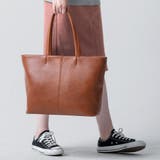 キャメル | 本革 サフィアーノレザー シンプル トートバッグ | MURA