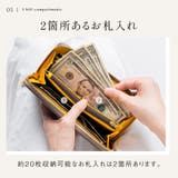 ソフトシュリンクレザー バイカラー ラウンドファスナー 長財布 | MURA | 詳細画像15 