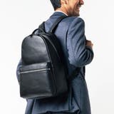 ブラック | シュリンクレザー ダブルジッパー バックパック リュック | MURA
