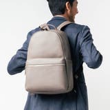 グレー | シュリンクレザー ダブルジッパー バックパック リュック | MURA
