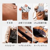 シュリンクレザー マグネットボタン式 薄マチ ミニトートバッグ | MURA | 詳細画像3