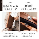 牛革 マグネットボタン付 薄マチ 縦型 サコッシュ ショルダーバッグ | MURA | 詳細画像16