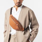 キャメル | 牛革 レザー YKKファスナー ボディバッグ ウエストポーチ | MURA