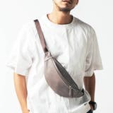 グレー | 牛革 レザー YKKファスナー ボディバッグ ウエストポーチ | MURA