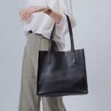 ブラック | シュリンクレザー 本革 a4 大容量 トートバッグ | MURA