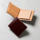 ダークブラウン | MURA 牛革 スキミング防止機能 ボックス型小銭入れ 二つ折り財布 | MURA