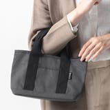 グレー | R-PET 撥水 抗菌 仕切り付き ミニ トートバッグ | MURA